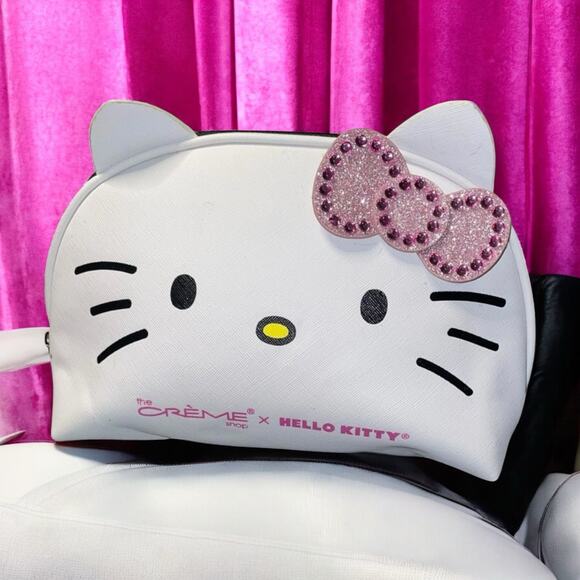 Hello Kitty Creme Shop Makeup Cosmetic Bag Cosmetic Toiletry Travel Gym Holiday - Picture 1 of 12